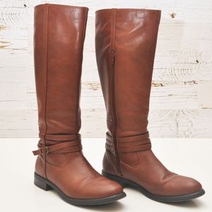Lauren Conrad Hunter Cognac Boots